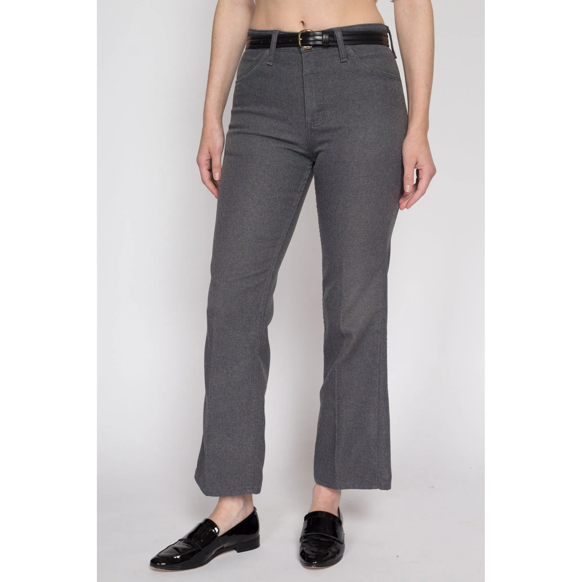 29x28 70s Wrangler Grey Bootcut Trousers Unisex