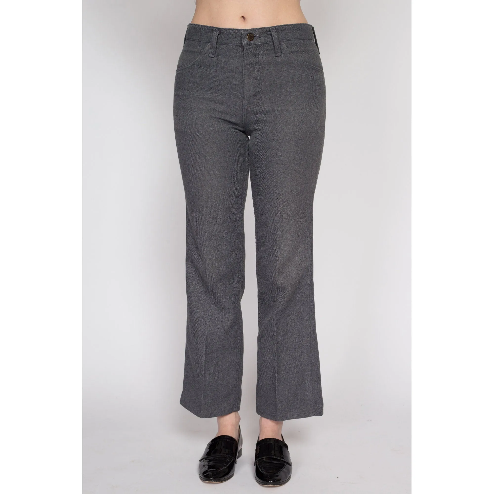 29x28 70s Wrangler Grey Bootcut Trousers Unisex