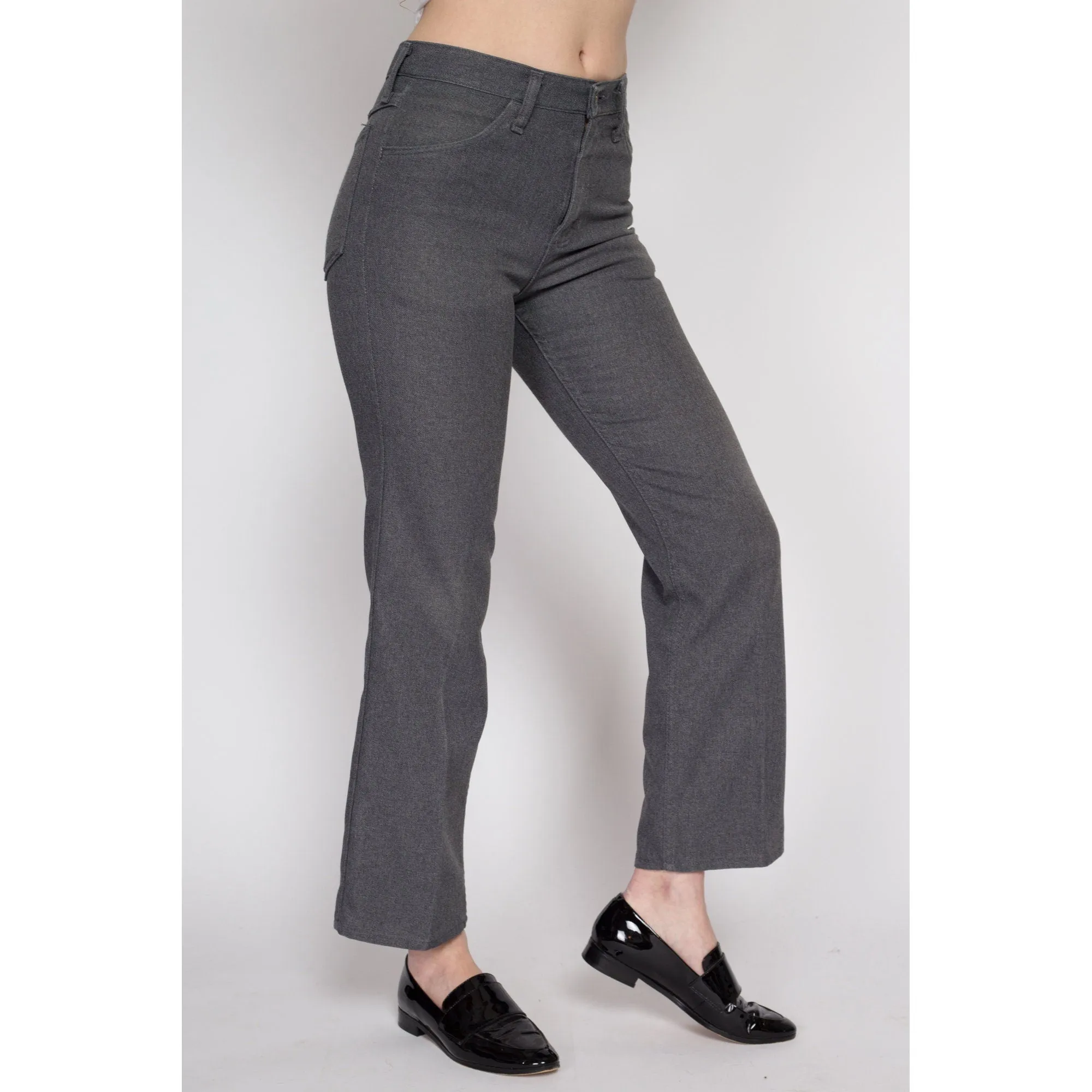 29x28 70s Wrangler Grey Bootcut Trousers Unisex
