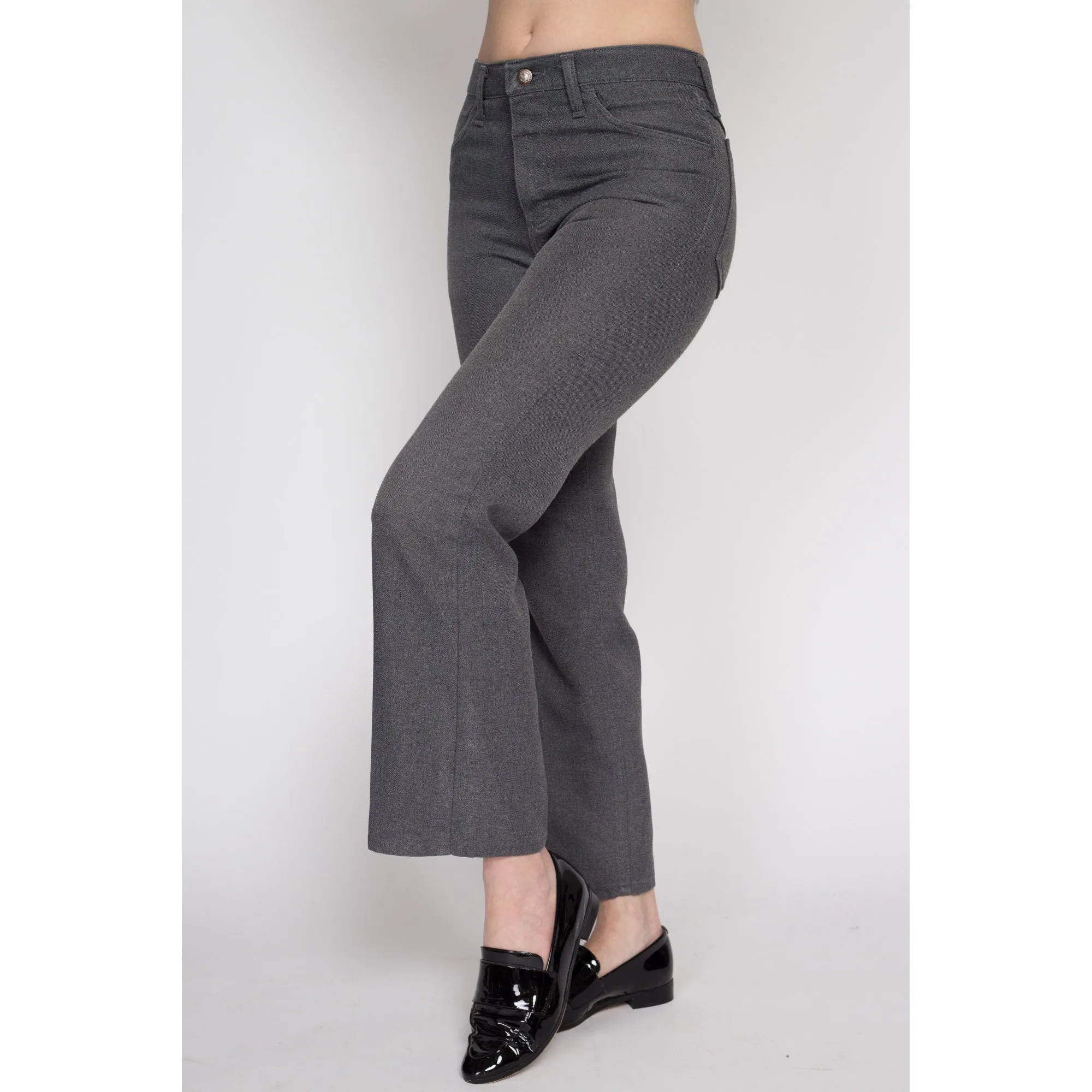 29x28 70s Wrangler Grey Bootcut Trousers Unisex