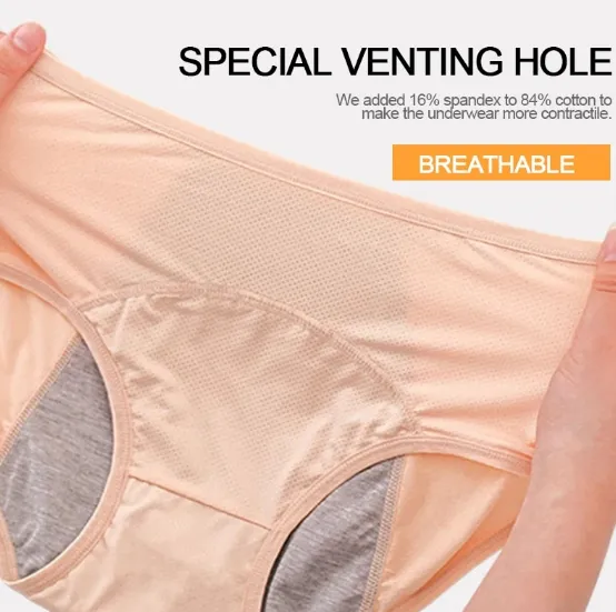3 Pcs Period Underwear Menstrual Panties Women Best Period Underwear Comfortable Period Proof Underwear