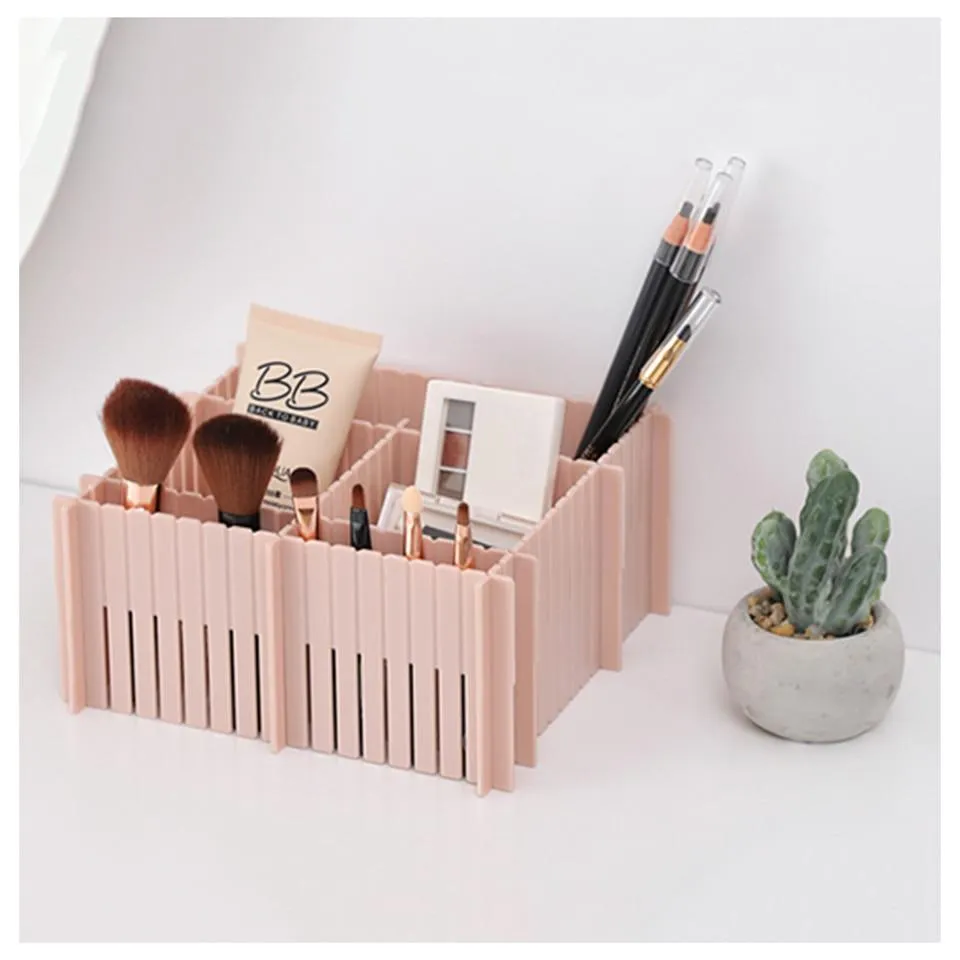 4 Pcs/Set Plastic Home Closet Underwear Bra Jewelry Sundries Adjustable Drawer Organizer