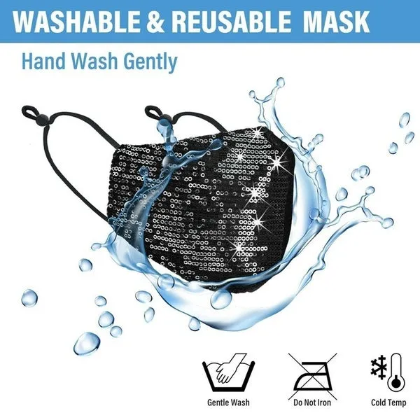 5-Pieces: Women Diamond Anti-Dust Mask
