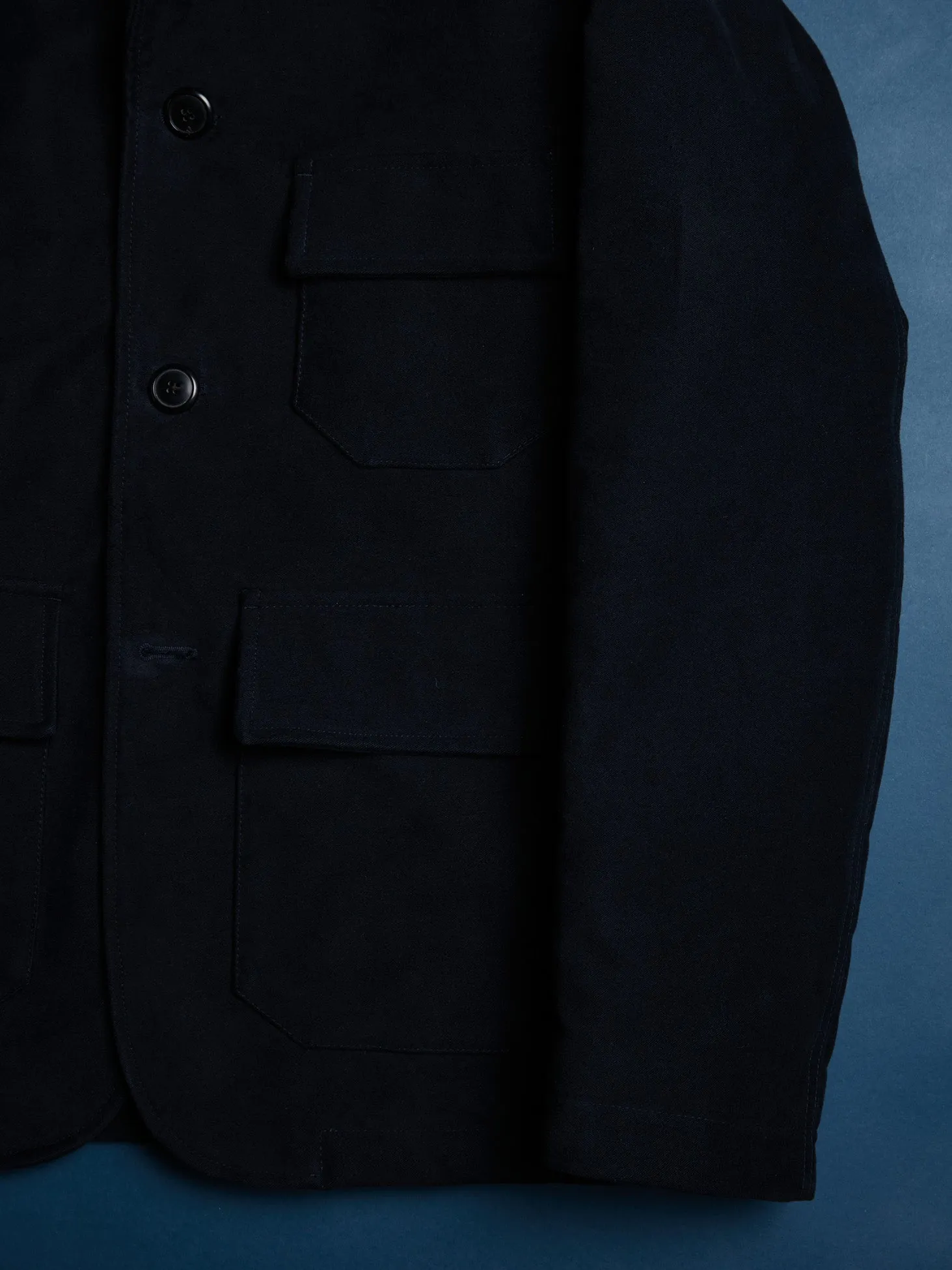 AADERBALE BLUE MOLESKIN JACKET