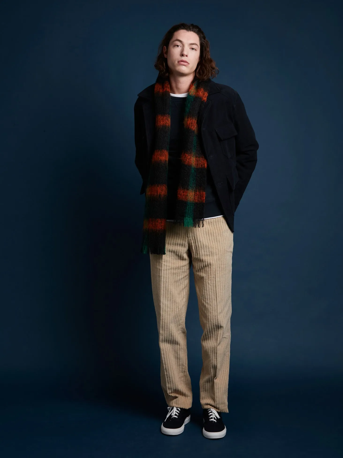 AADERBALE BLUE MOLESKIN JACKET