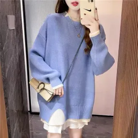 All-matching Loose Knitted Pullover Top