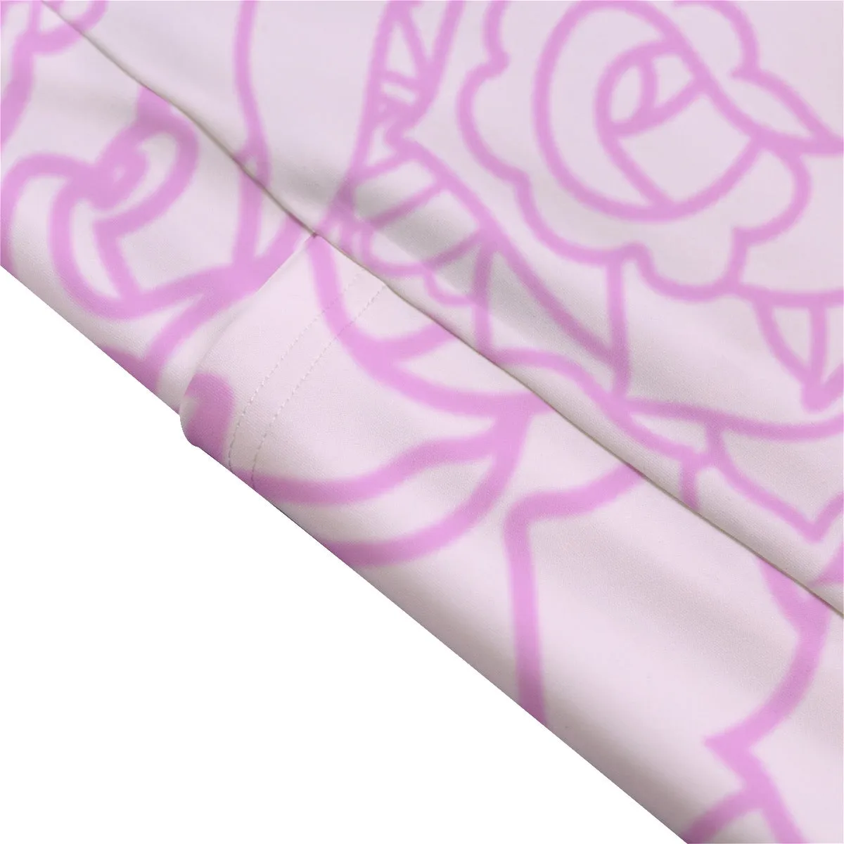 All-Over Print Women's High Waist Leggings With Side Pocket41 rose, print