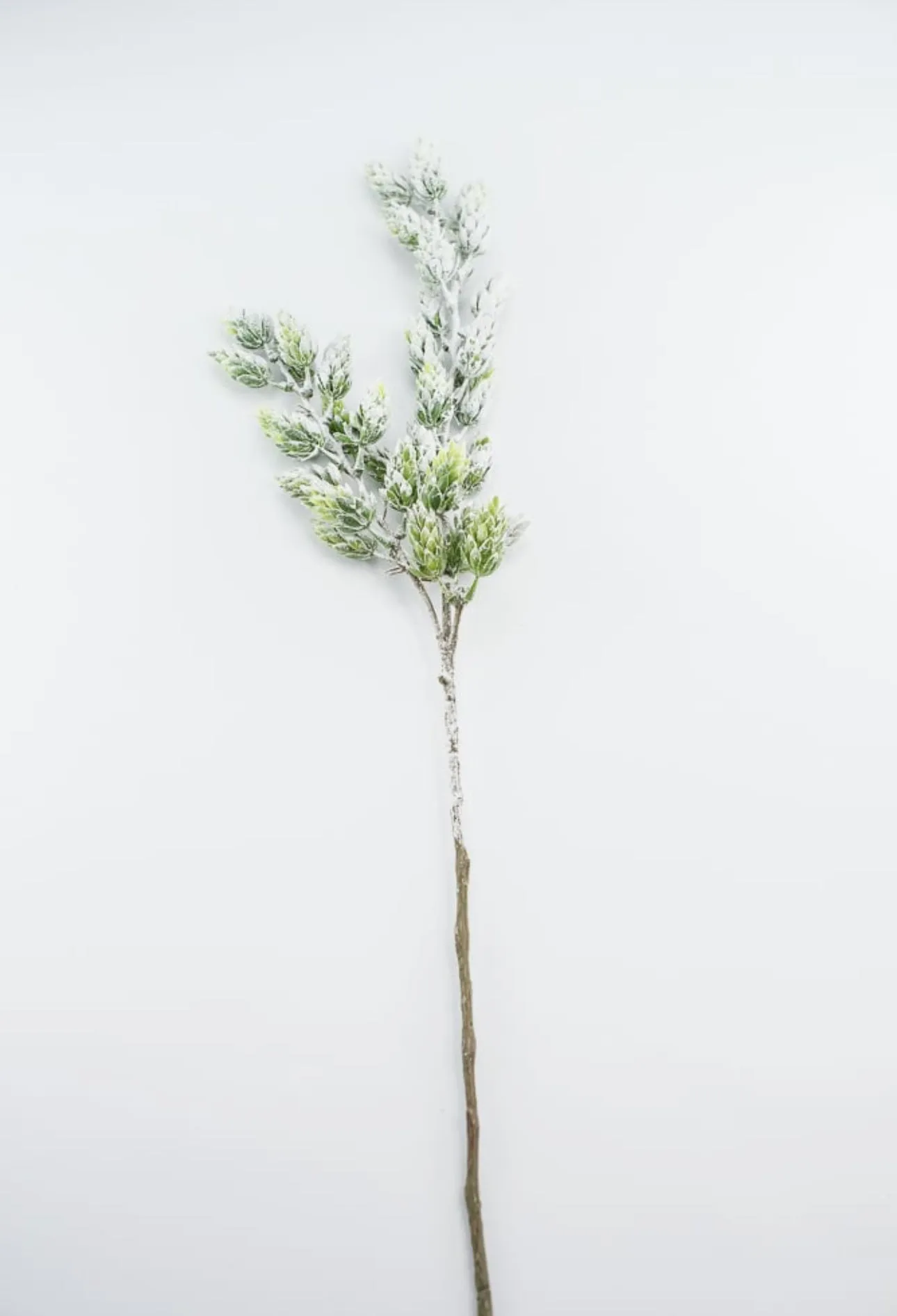 Artificial, frosted, hops greenery spray