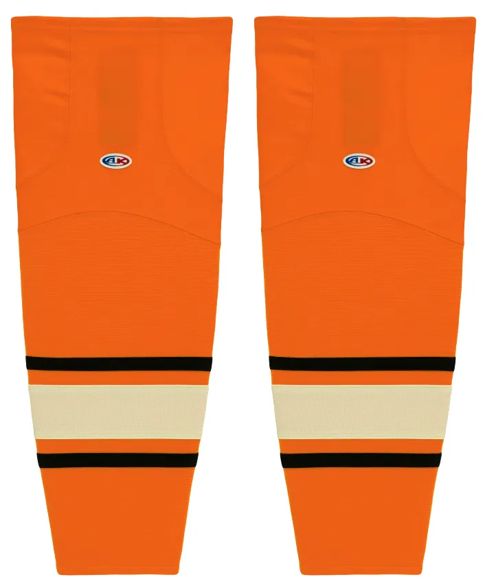 Athletic Knit (AK) HS2100-526 2012 Philadelphia Flyers Winter Classic Orange Mesh Ice Hockey Socks
