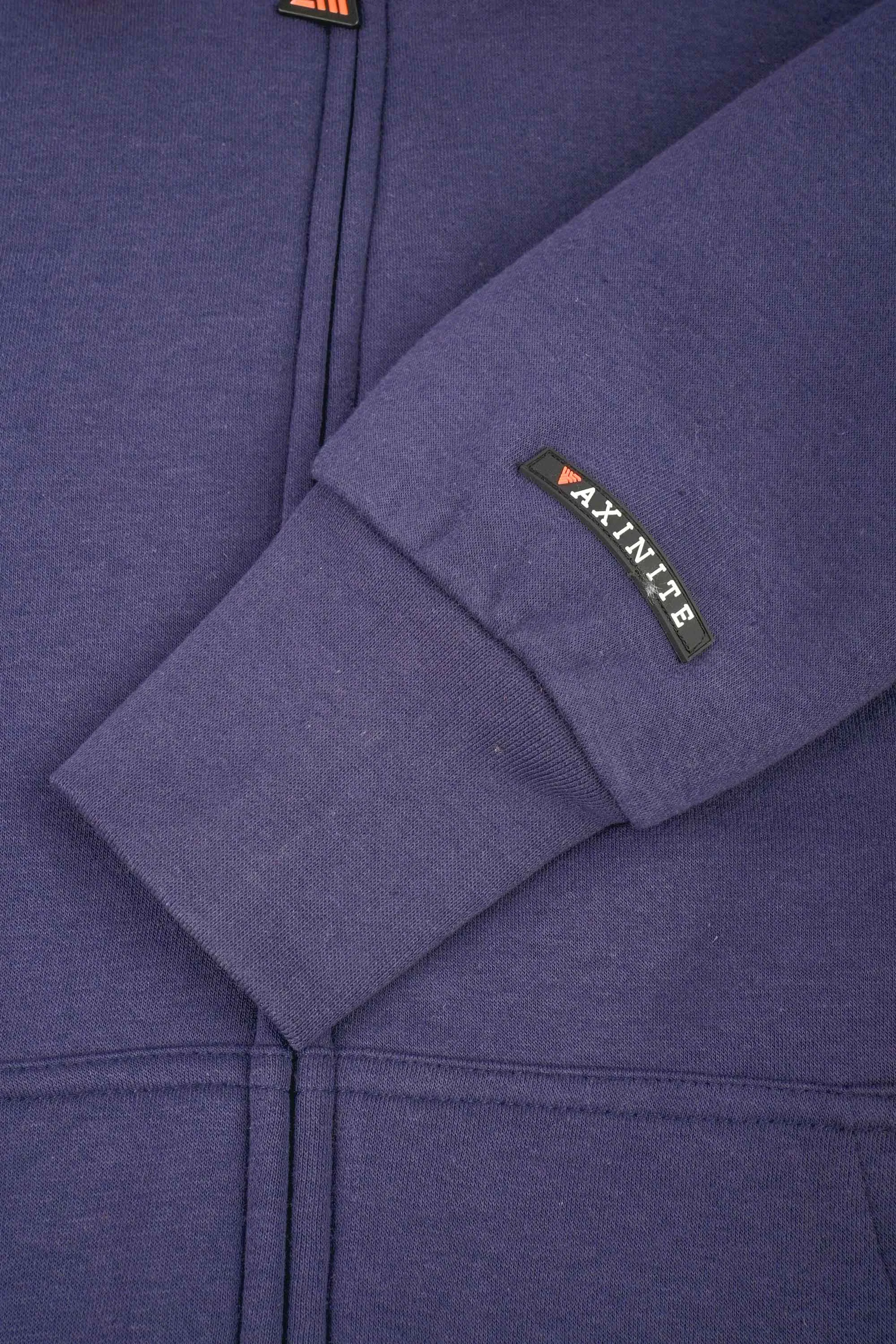 Axinite Men's AX 96 Contrast Panel Fleece Zipper Hoodie.