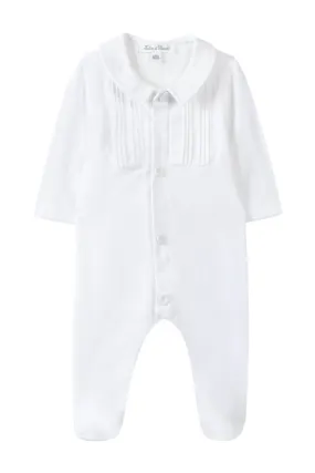 Babygrow - White Velour