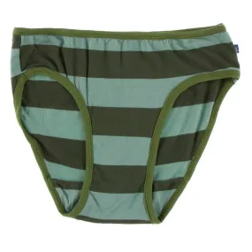 Bamboo Underwear - Paleontology Fauna Stripe with Moss
