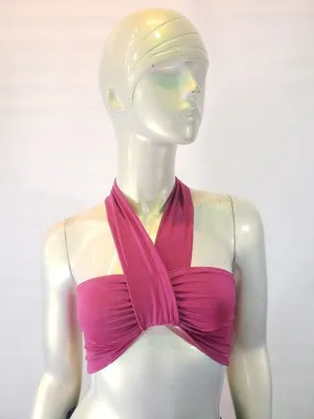 bandeau slinky halter top