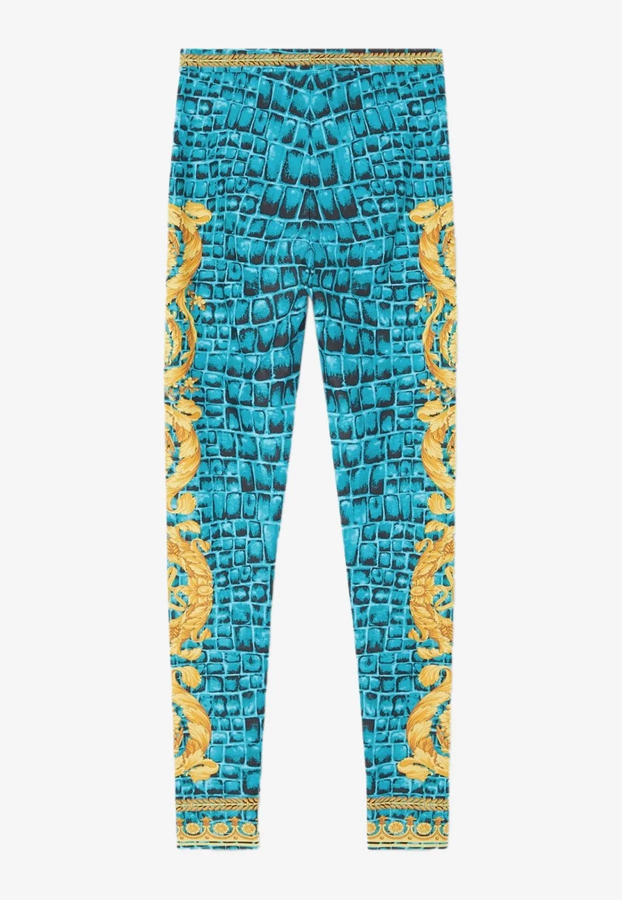 Baroccodile Print High-Waist Leggings