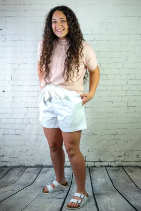 Basic Peach Knit Top