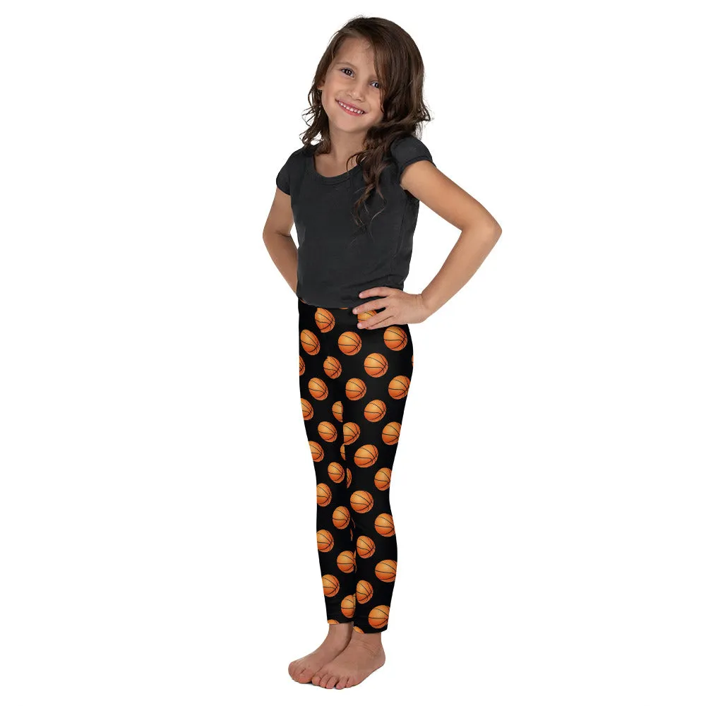 Basketball Kids Leggings (2T-7), Sports Exercise Toddler Children Cute Printed Boy Girls Pants Graphic Fun Tights Gift Daughter 