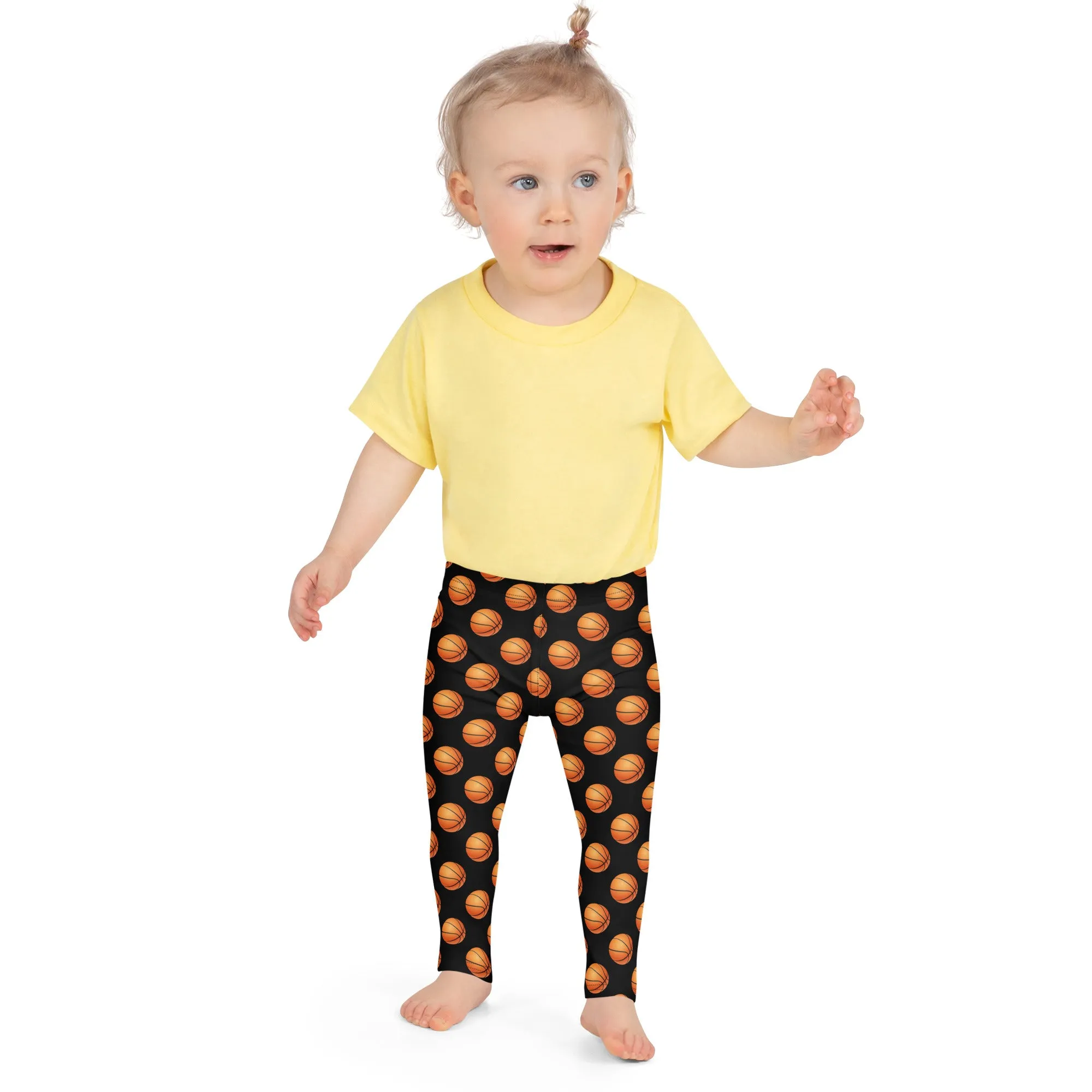 Basketball Kids Leggings (2T-7), Sports Exercise Toddler Children Cute Printed Boy Girls Pants Graphic Fun Tights Gift Daughter 