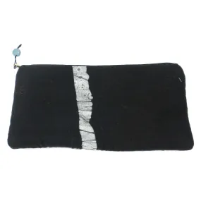 Batiked Clutch Purse Black World Peaces