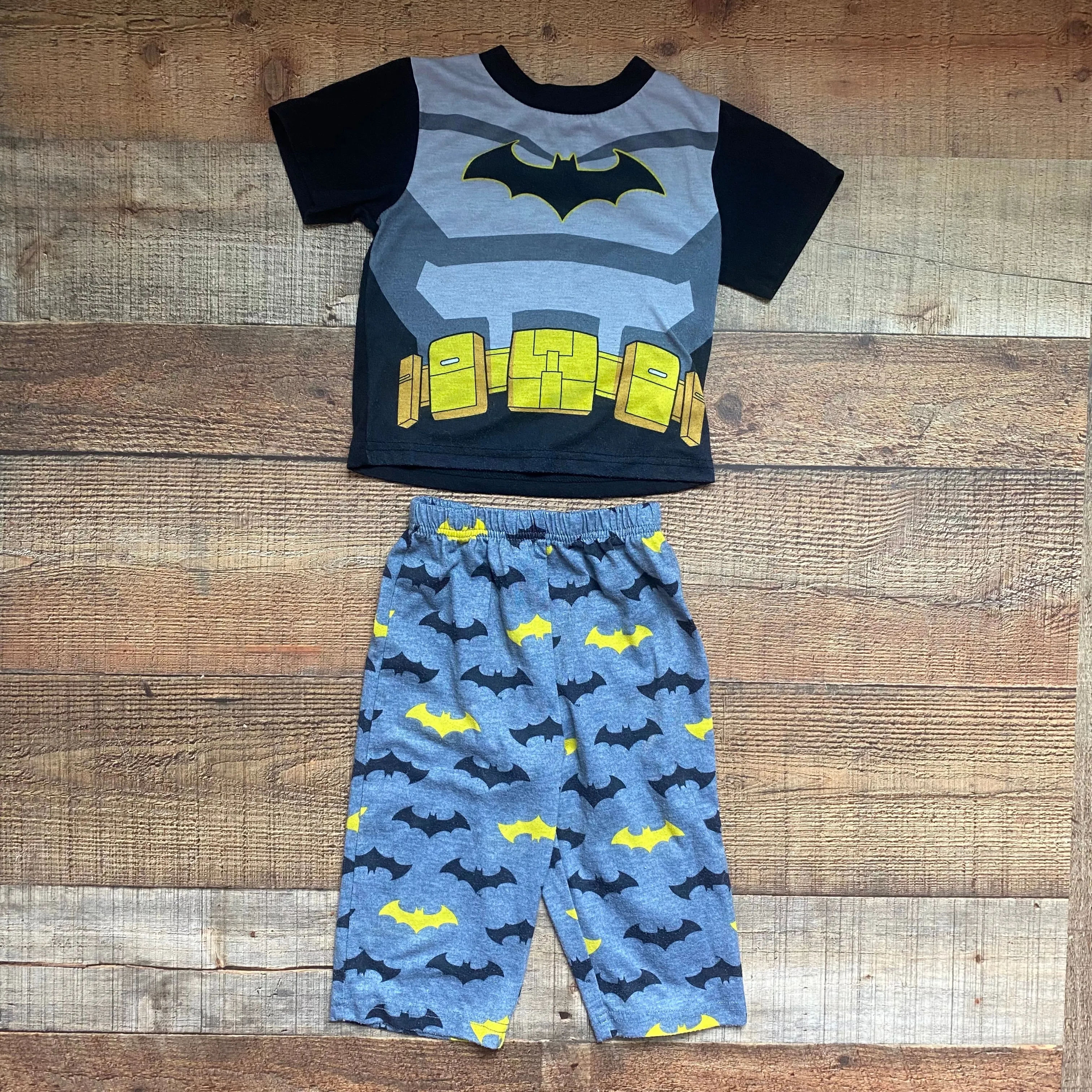 Batman Faux Draw String Batman Joggers- Size 18M