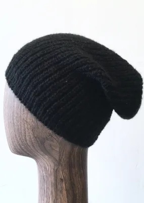 BDG Unisex black knit acrylic beanie, NS