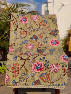 BEIGE KANTHA DOHAR