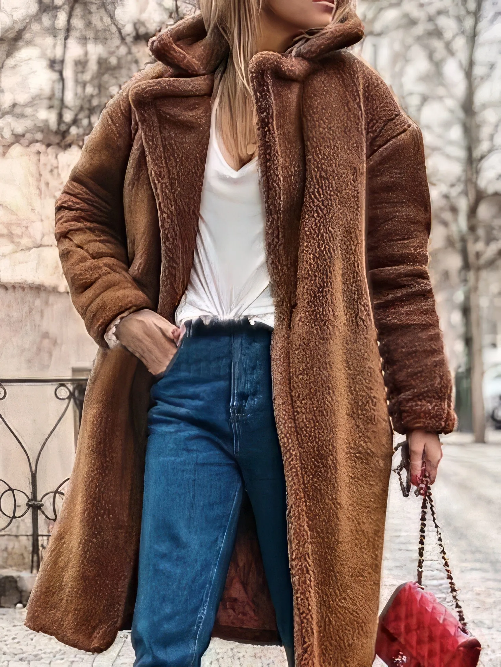 Beige Knit Dress