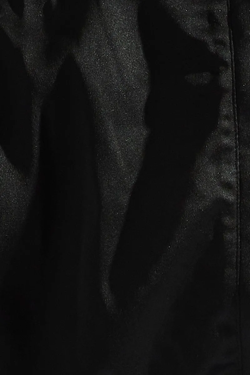 Black Black Ring Detail Keyhole Dress