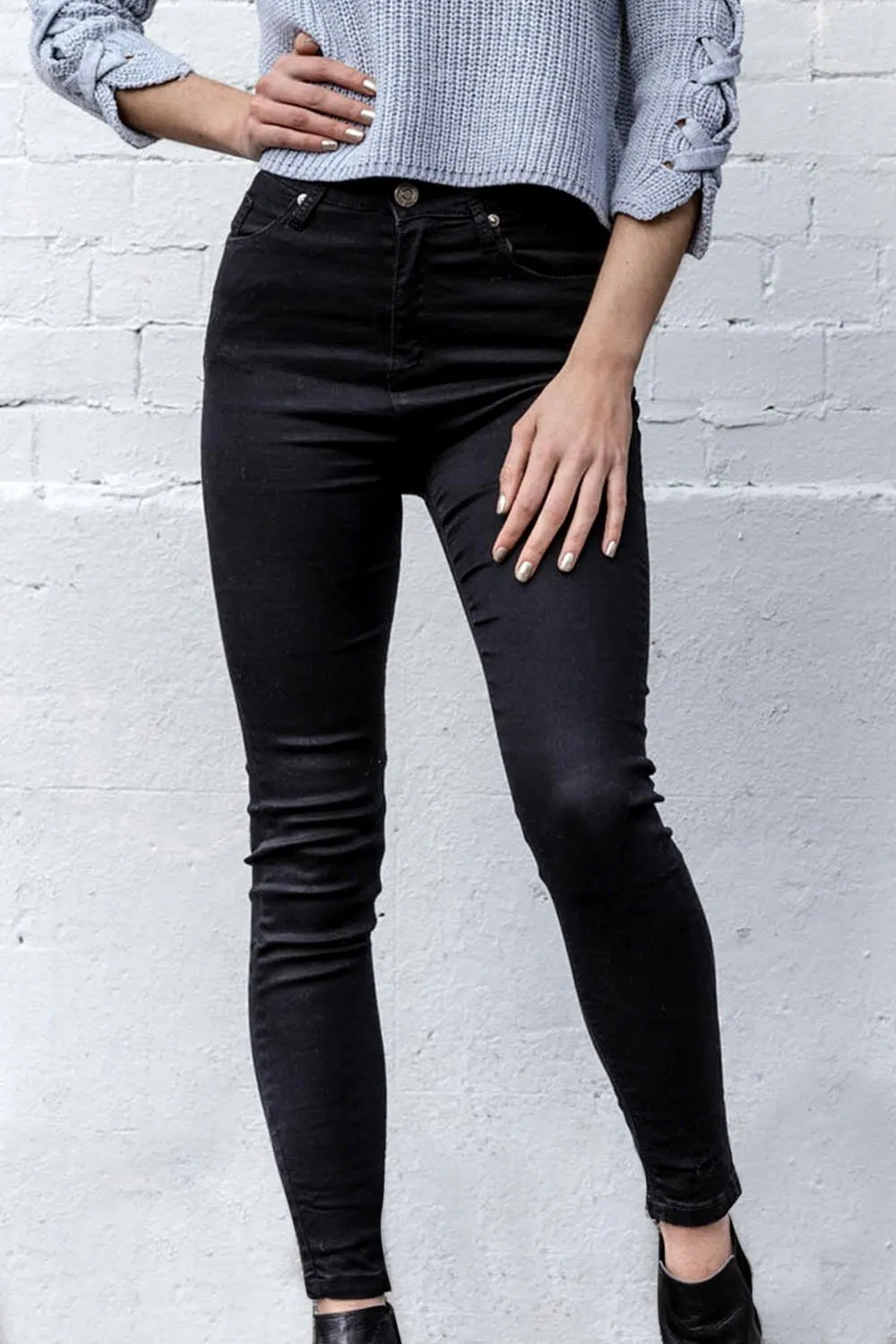 Black High Waist Jeans