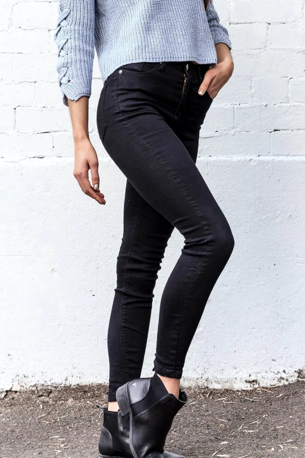 Black High Waist Jeans
