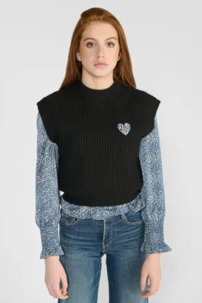 Black Sleeveless Jumper