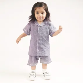 Boy Nightsuit, Blue 6-24 Months