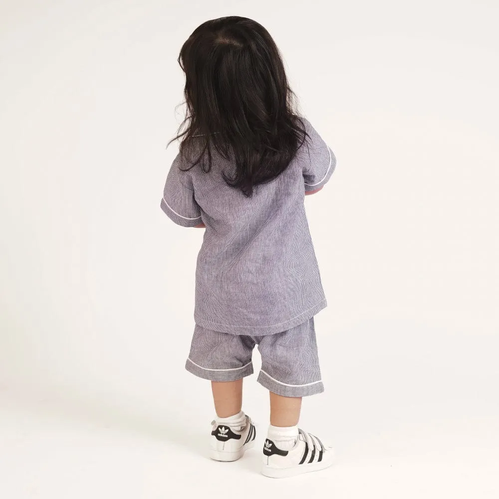 Boy Nightsuit, Blue 6-24 Months