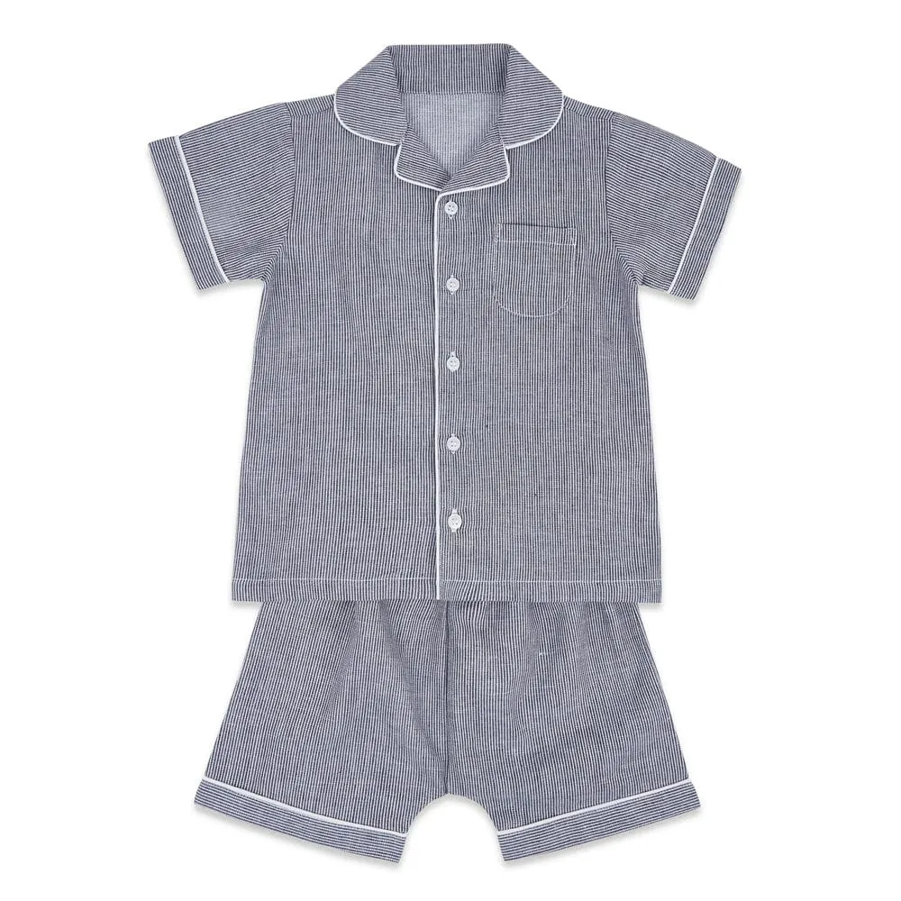 Boy Nightsuit, Blue 6-24 Months