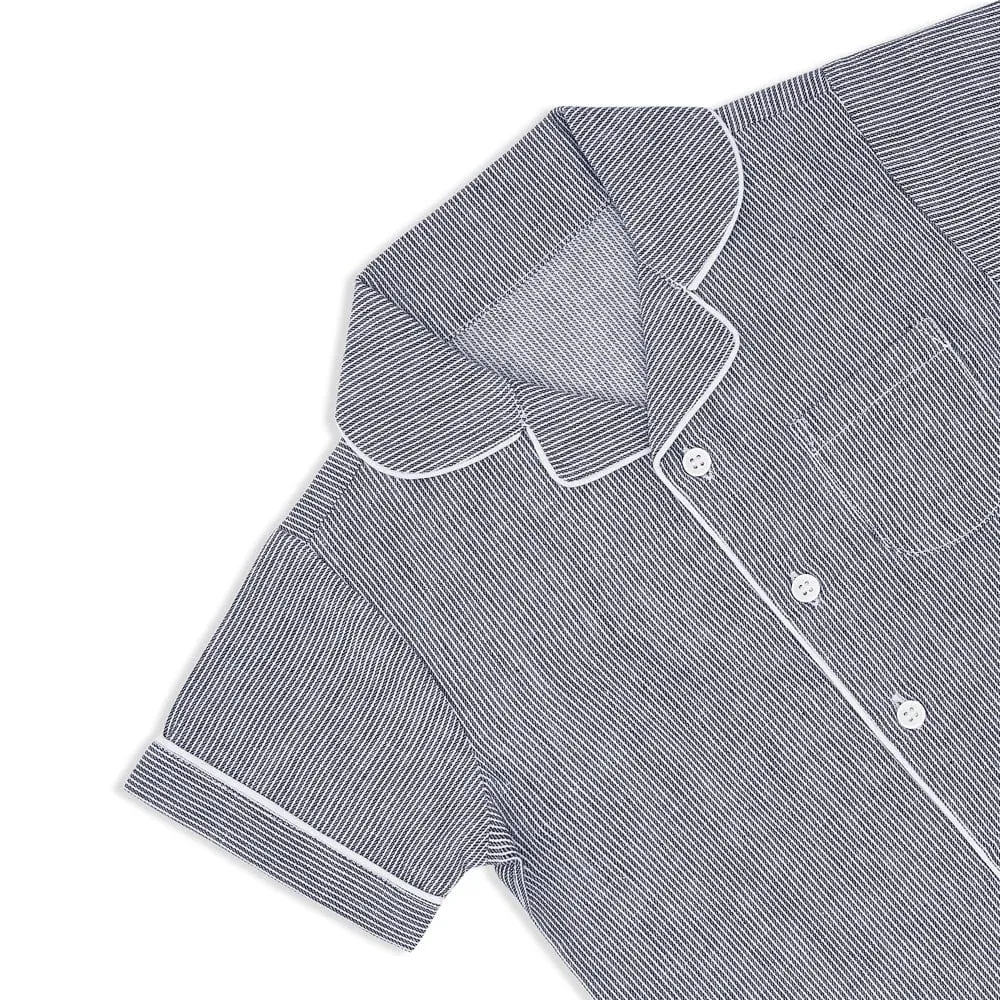 Boy Nightsuit, Blue 6-24 Months