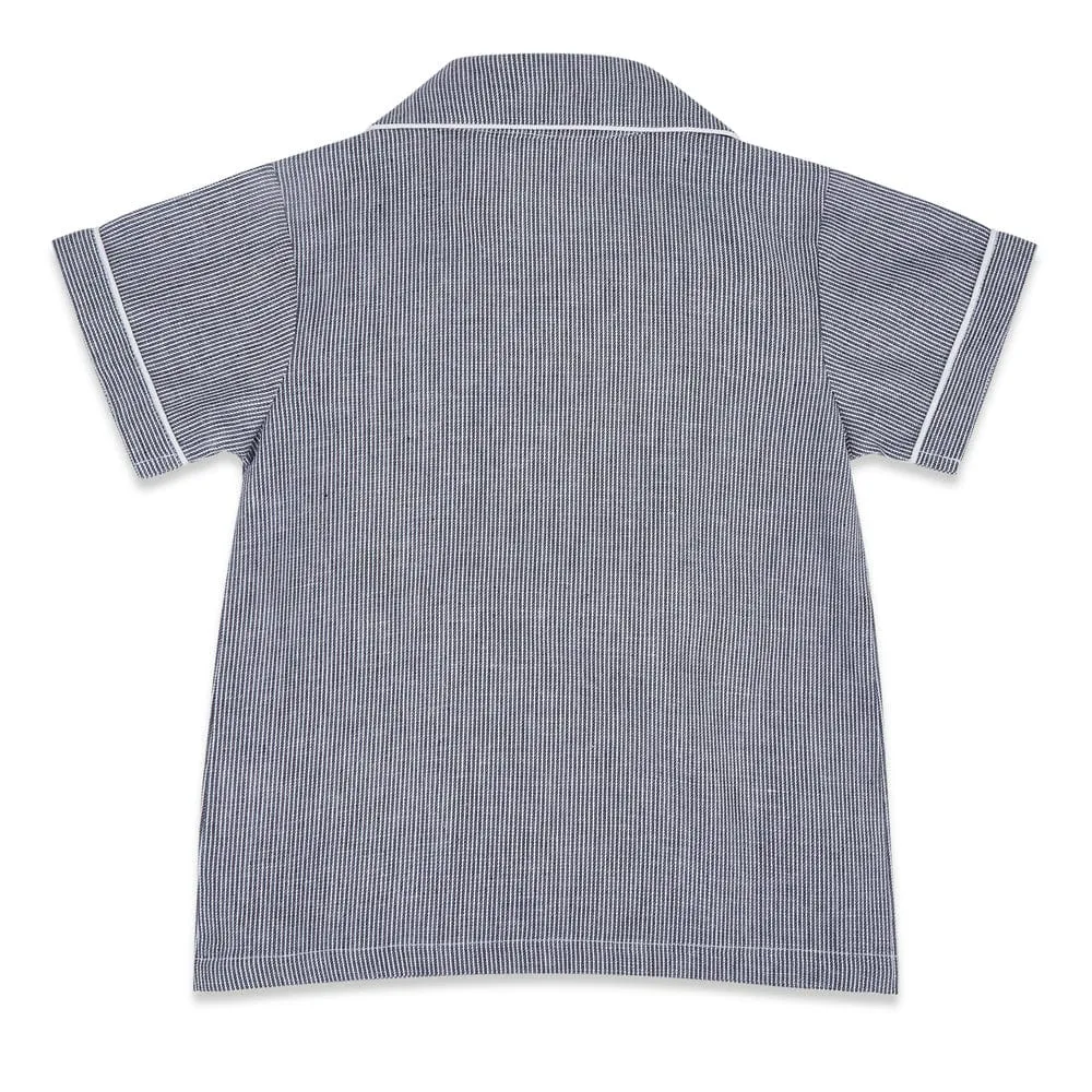 Boy Nightsuit, Blue 6-24 Months