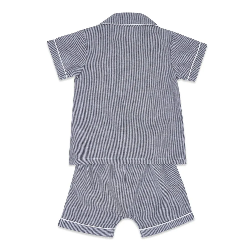 Boy Nightsuit, Blue 6-24 Months