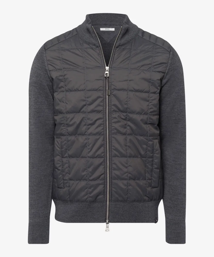 Brax Jesse Casual Quilted Top - Graphite