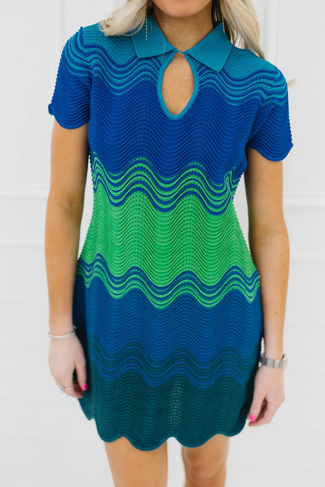 Bridget Mini Dress -Blue