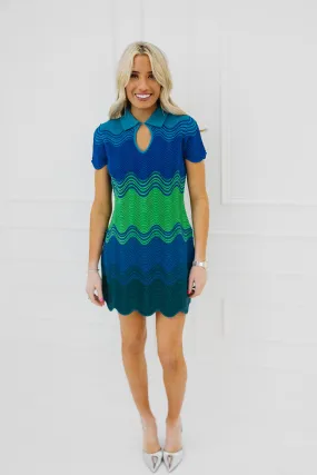 Bridget Mini Dress -Blue