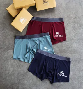 Burb Cotton 3 In 1 Wine, Blue And Green Boxer