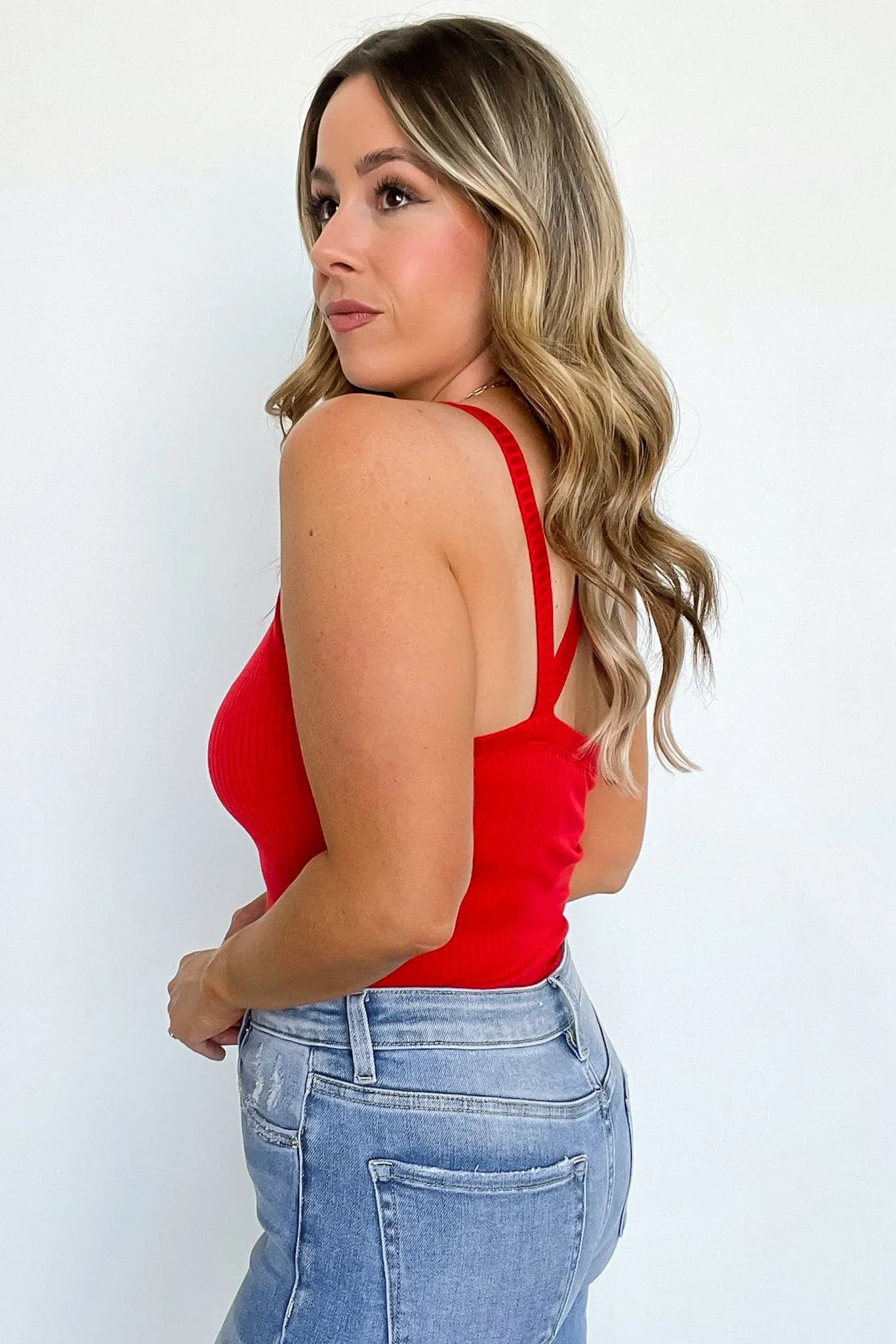 Calinah Ribbed Sleeveless Bodysuit - FINAL SALE