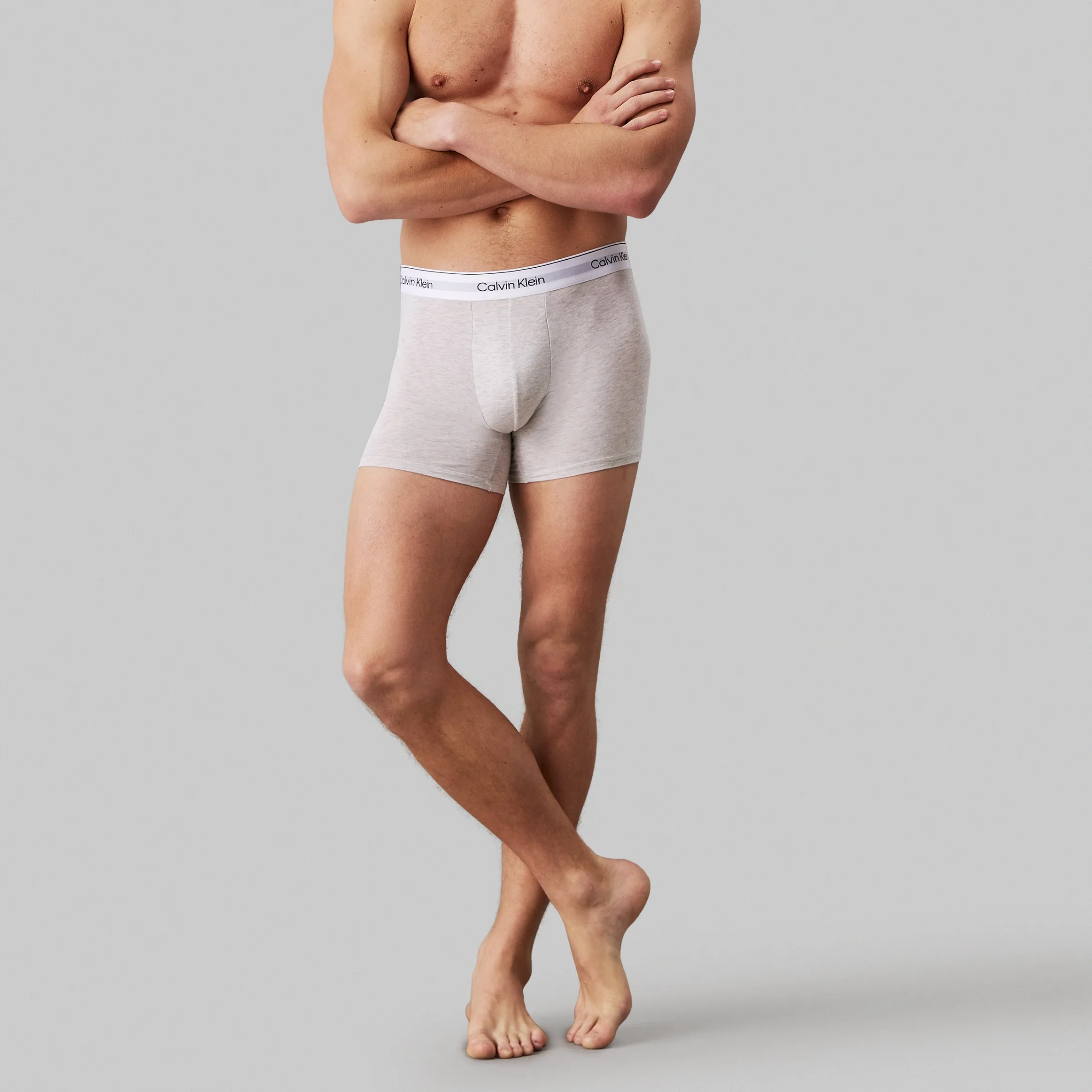 Calvin Klein MODERN COTTON STRETCH Mens 3 Pack Boxer Briefs Multicoloured