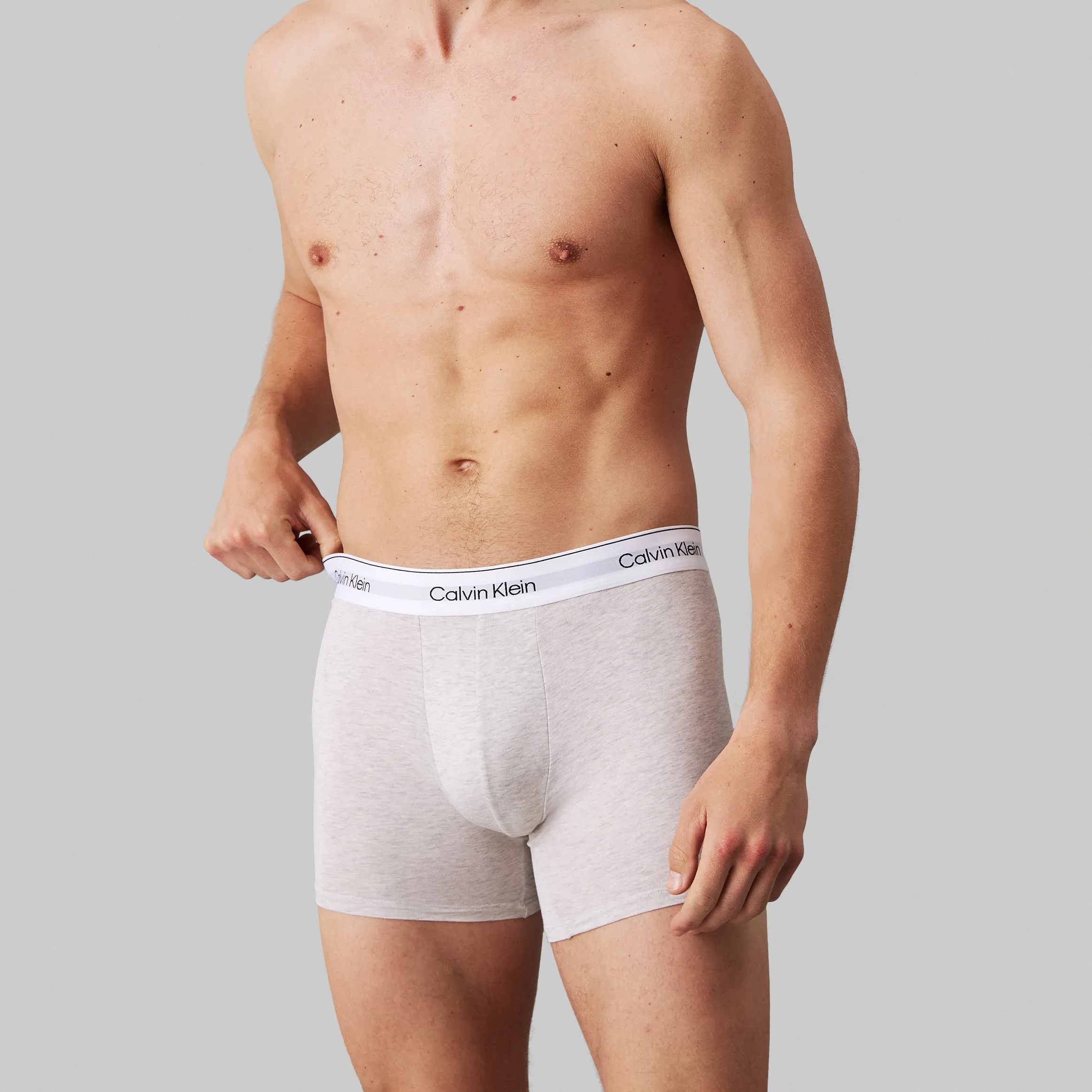 Calvin Klein MODERN COTTON STRETCH Mens 3 Pack Boxer Briefs Multicoloured