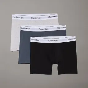 Calvin Klein MODERN COTTON STRETCH Mens 3 Pack Boxer Briefs Multicoloured