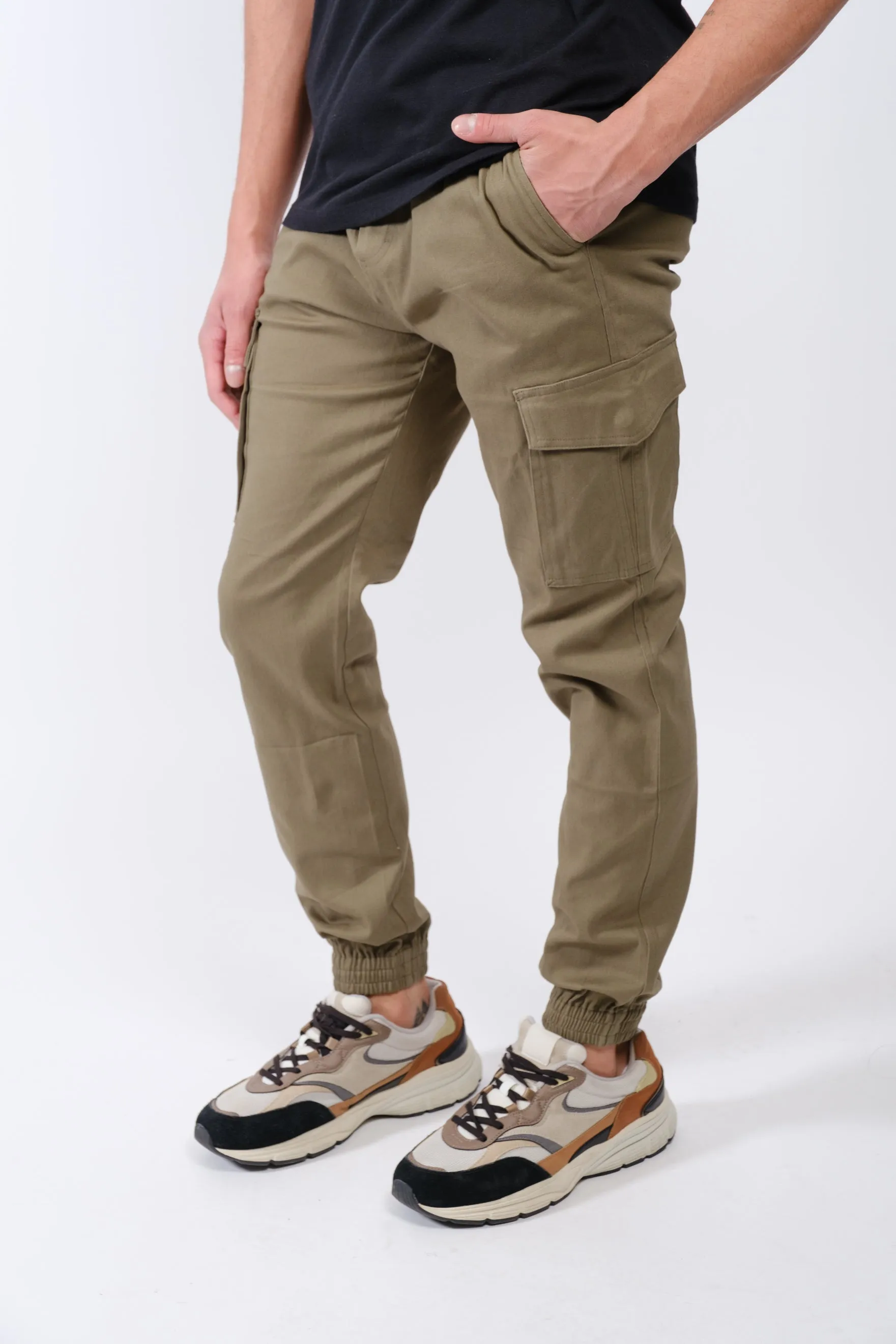Cargo Pocket Twill Jogger