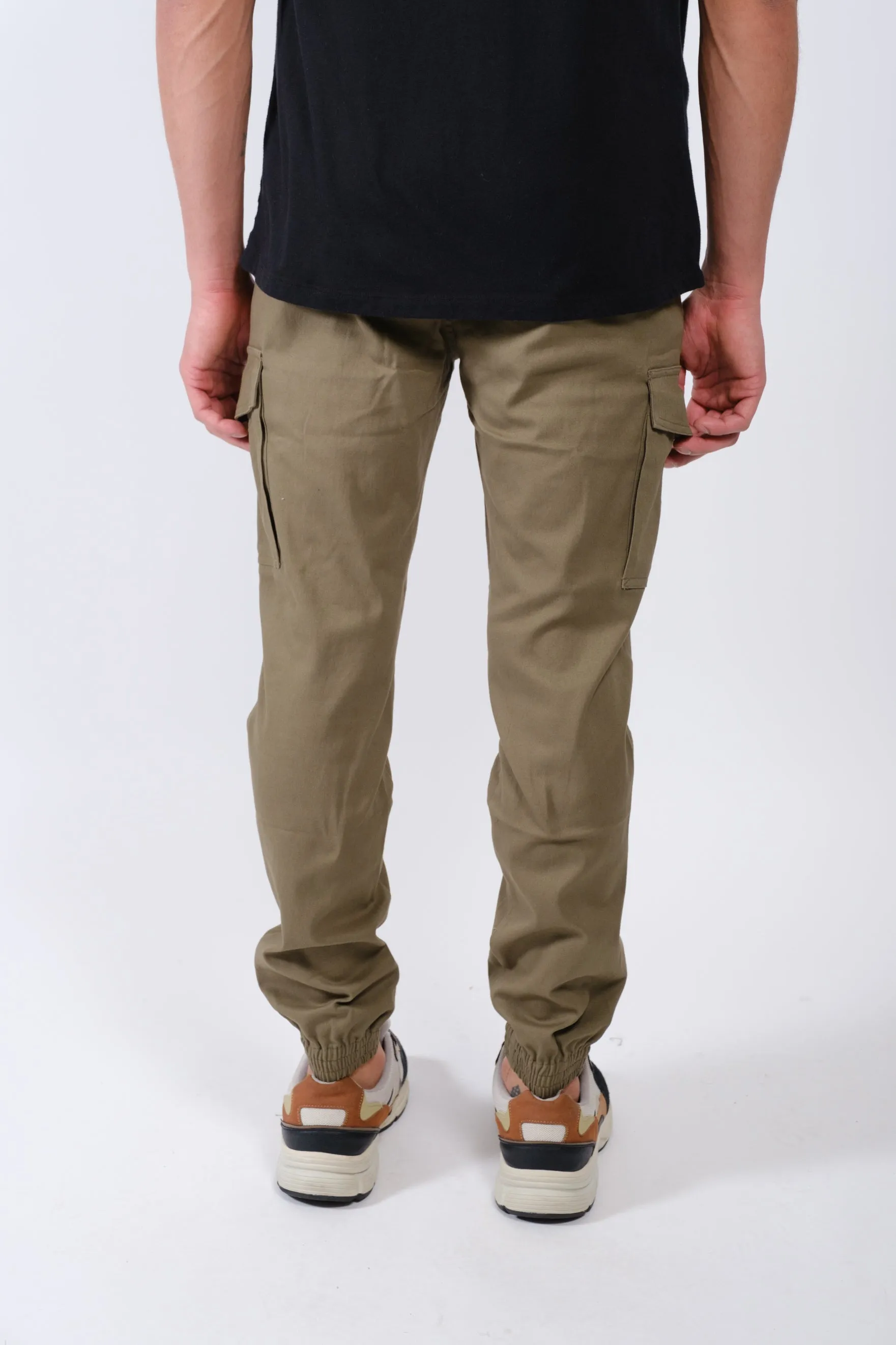 Cargo Pocket Twill Jogger