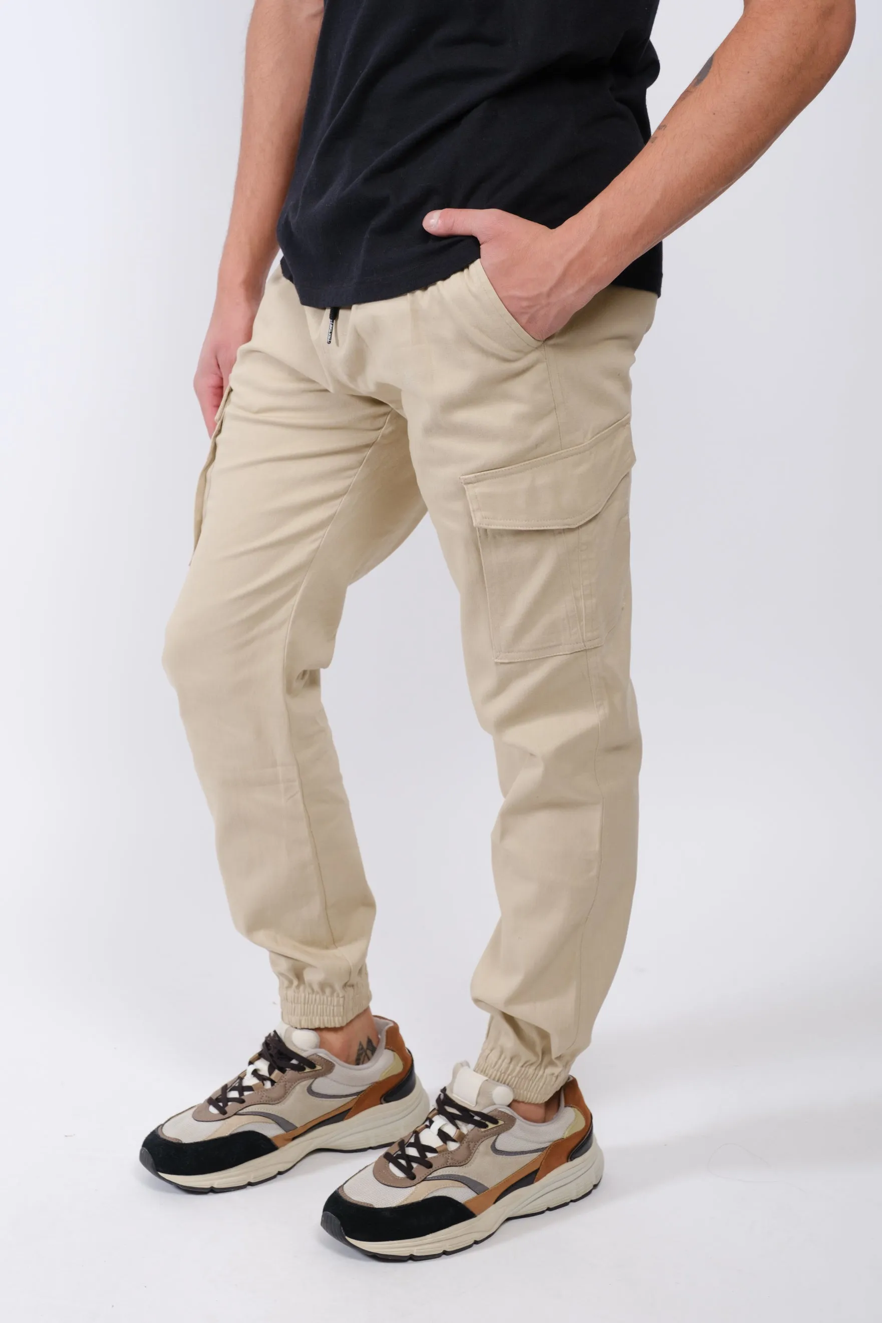 Cargo Pocket Twill Jogger