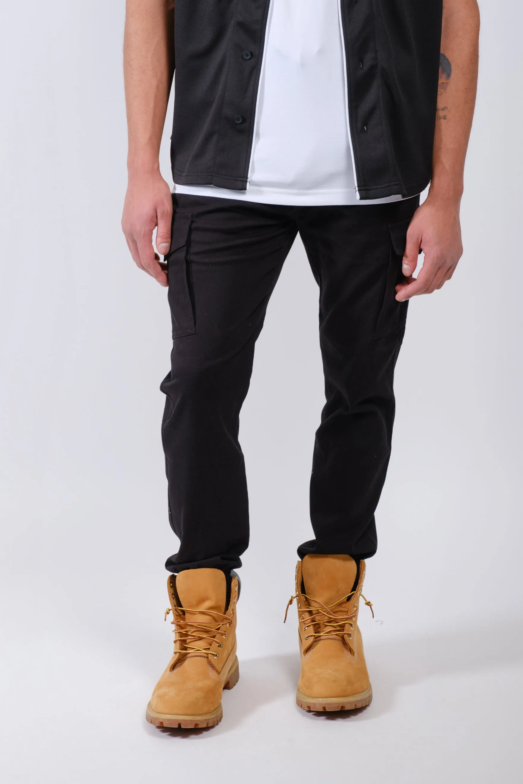 Cargo Pocket Twill Jogger