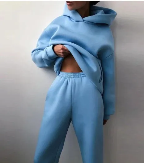 Casual Hoodie and Joggers Set