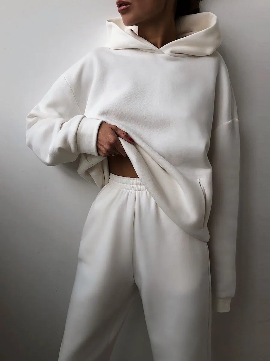 Casual Hoodie and Joggers Set